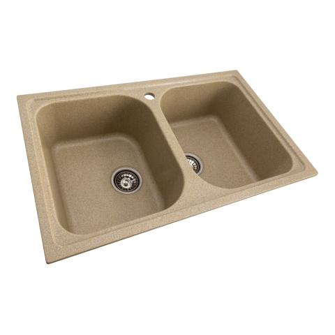 Elefant Premium Equatoria Kitchen Sink – Sand Beige 785x490 mm