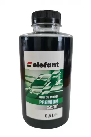 0.5L green 2-stroke engine oil, 30 ml/l, Elefant