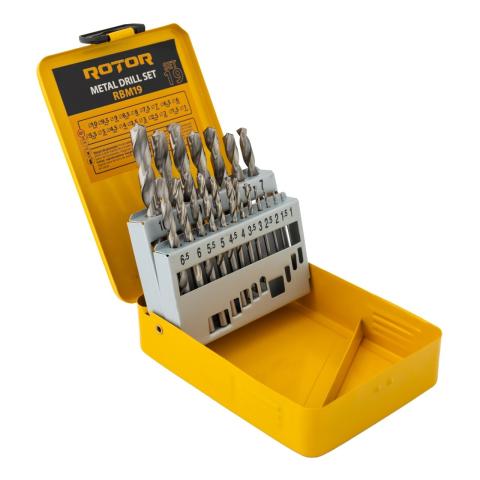 19-piece metal drill set, ROTOR RBM19