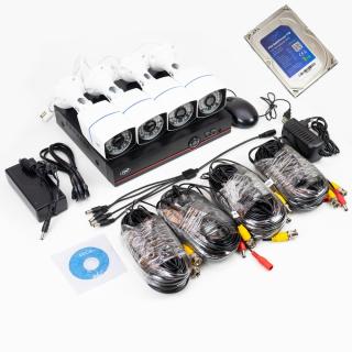 AHD Surveillance Kit PNI House PTZ1500 with 4 Outdoor Cameras 5MP and PNI SafeHouse 1TB HDD Included