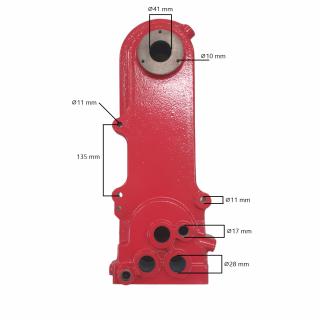 Reducer for motor cultivator 168F from Cast Iron