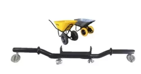 Double axle wheelbarrow adapter