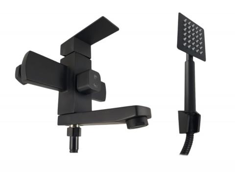 MIXXUS KUB-009 BLACK bathtub faucet single lever stainless steel