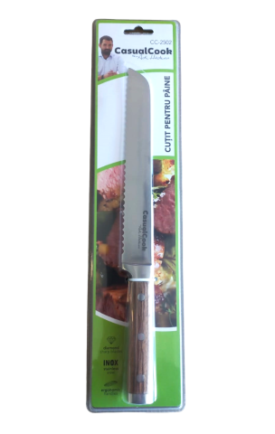 STAINLESS STEEL BREAD KNIFE 20CM CC-2502