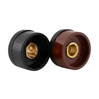 Set of 2 Female Welding Cable Connectors 10-25 mm, 200A–300A