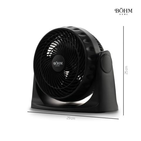 Turbo Desk Fan 8" BOHM BTFF8, 2 Speeds, 35 W