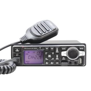 CB radio station PNI Escort HP 8500 ASQ MP3 with headphones and microphone