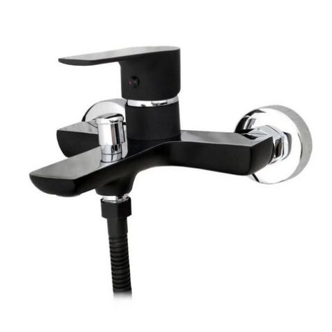 Bathtub Faucet FLEKO FZ183-FD439 Matte Black, 40mm Ceramic Cartridge